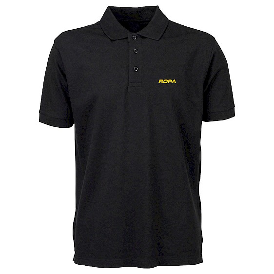 Men's work polo shirt, black