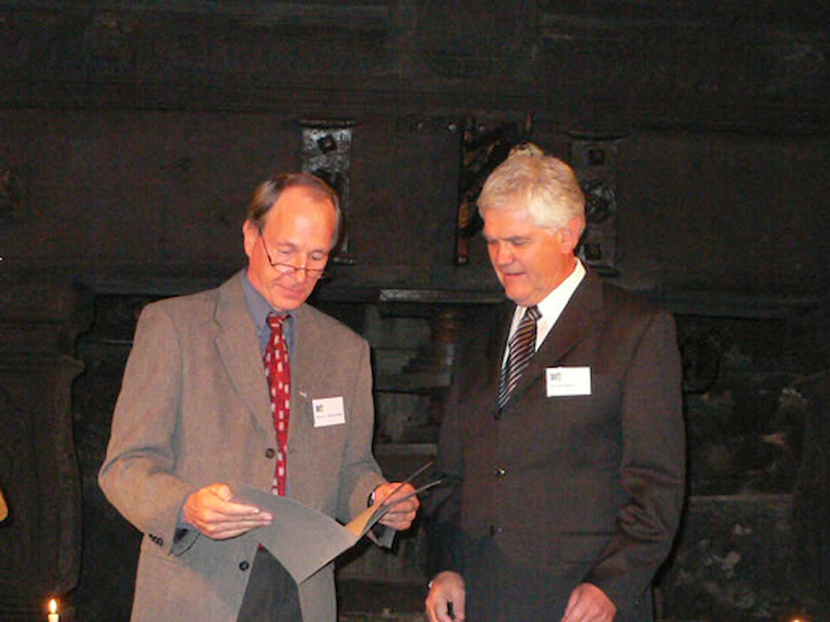Prof. Dr. Schulze Lammers und Hermann Paintner